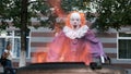 19-08-16, Kazakhstan, Kostanay. Celebrating City Day. A cosplayer with makeup and a costume like a scary clown Pennywise