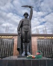 Kazakhstan, Qostanai - October 25, 2020. Monument Soldier-Liberator in Victory Park