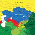 Kazakhstan map