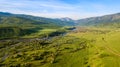 Kazakhstan Shymkent aerial view the river