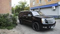 Kazakhstan, Ust-Kamenogorsk - 10 August, 2020. Car Cadillac Escalade ESV. American car Royalty Free Stock Photo