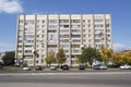 Kazakhstan, Ust-Kamenogorsk - 15 September, 2020. Soviet apartment building. Soviet architecture