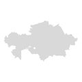 Kazakhstan vector map, central asia. Kazakstan country russia map Royalty Free Stock Photo