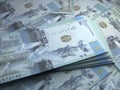 Kazakhstani money. Kazakhstani tenge banknotes. 500 KZT tenge bills