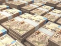 Kazakhstani money. Kazakhstani tenge banknotes. 1000 KZT tenge bills