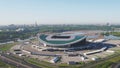 Russia, Kazan - May 18, 2018: Aerial view of Kazan Arena football stadium