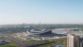 Russia, Kazan - May 18, 2018: Aerial view of Kazan Arena Stadium