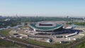 Russia, Kazan - May 18, 2018: Aerial view of Kazan Arena Stadium