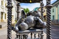 Kazan Cat monument in Kazan, city Tatarstan, Russia Royalty Free Stock Photo