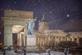 Kazan Cathedral in Saint Petersburg, Russia at winter Royalty Free Stock Photo