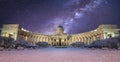 Kazan Cathedral in Saint Petersburg, Russia with snow Royalty Free Stock Photo