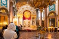 Kazan Cathedral in St. Petersburg iconostasis Royalty Free Stock Photo