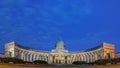 Kazan Cathedral in St. Petersburg, Russia. White nights. Panorama. Royalty Free Stock Photo