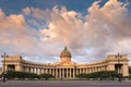 Kazan Cathedral in St. Petersburg at sunrise with beautiful sky Royalty Free Stock Photo