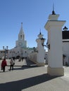 Tatarstan. The main tower of the Kazan Kremlin, the view from the inside.