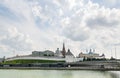 The Kazan Kremlin on the banks of the river Kazanka Royalty Free Stock Photo