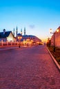 Kazan Kremlin illuminated at night. Russia. Tatarstan.