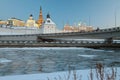 Kazan Kremlin and River Kazanka. Tatarstan, Russia Royalty Free Stock Photo