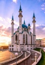 Kul Sharif mosque in Kazan Kremlin in summer, Tatarstan, Russia Royalty Free Stock Photo
