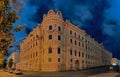 Kazan night cityscape. Alexandrovsky or Alexander passage.