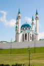 Kazan, Republic of Tatarstan, Russia, June 1, 2023. The main attraction of the city of Kazan. Kul Sharif Mosque in the