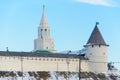Kazan, Republic of Tatarstan, Russia. View of the Kazan Kremlin Royalty Free Stock Photo