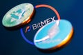BitMEX is a cryptocurrency exchange and derivative trading platform Royalty Free Stock Photo