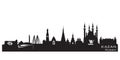 Kazan Russia city skyline Detailed silhouette Royalty Free Stock Photo