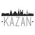 Kazan Russia. City Skyline. Silhouette City. Design Vector. Famous Monuments. Royalty Free Stock Photo