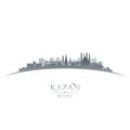 Kazan Russia city skyline silhouette white background Royalty Free Stock Photo