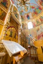 Kazan, Russia, 9 february 2017, inside main church in Zilant monastery - oldest orthodox building
