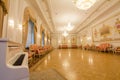 KAZAN, RUSSIA - 16 JANUARY 2017, City Hall - luxury and beautiful touristic place - the piano in the antique interior