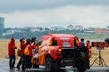 KAZAN, RUSSIA - JULY 09, 2016: Sports cars before the start of the first special stage of the silk way rally 2016, Royalty Free Stock Photo