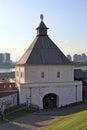 Taynitskaya Tower in the Kazan Kremlin declared to world heritage site. Kazan, Republic of Tatarstan, Russia Royalty Free Stock Photo