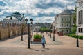 Kazan, Russia - June 1 , 2023: Bauman Street, Kazan. People walking tourist pedestrian Bauman street, located in central