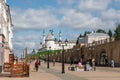 Kazan, Russia - June 1 , 2023: Bauman Street, Kazan. People walking tourist pedestrian Bauman street, located in central