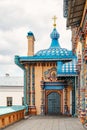 Kazan, Russia, June 01, 2023. The Cathedral of the First-Faithful Apostles Peter and Paul in Kazan. Fragments of