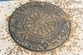 Directional marker at Kazan Wedding Palace in Kazan, Russia