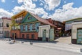 KAZAN, RUSSIA - June, 2020. Historical Tatar district Tatarskaya Sloboda on the Shigabetdin Marjani street