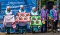 Kazan, Russia, June 26 2021. The Tatar ethnic holiday Sabantuy, end of field works. Traditional Tatar costume with