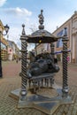 Kazan, Russia - March 27. 2017. Monument to cat in Bauman Street. Royalty Free Stock Photo