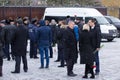Kazan, Russia, 17 november 2016, official person - meeting relatives crashed in the plane crash in international Airport