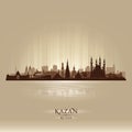 Kazan Russia skyline city silhouette Royalty Free Stock Photo