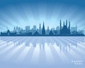 Kazan Russia skyline city silhouette Royalty Free Stock Photo