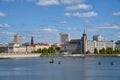 Scenic cityscape of Kazan with Lake Kaban Royalty Free Stock Photo