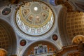 Interior view of the massive dome of the Kazan Cathedral