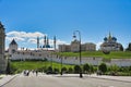 Panorama of the Kazan Kremlin walls and towers Royalty Free Stock Photo