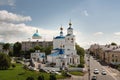 Kazan, Tatarstan, Russia. June 1, 2023 Pyatnitskaya Church view from Baturin Street