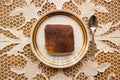 Kazandibi / Turkish Dessert. Royalty Free Stock Photo