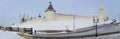 Kazans kremlin in winter from Russia Royalty Free Stock Photo